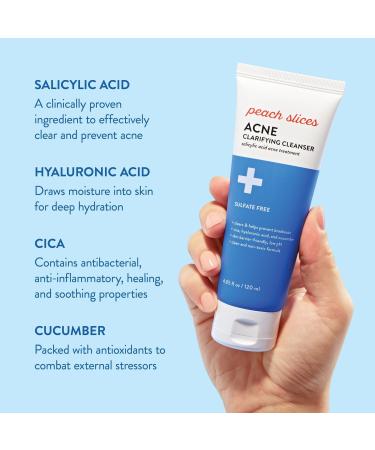 Peach Slices Acne Clarifying Cleanser 4.0 oz - Transform Your Style with the Best Innovation Today! - Buy Online on GoSupps.com