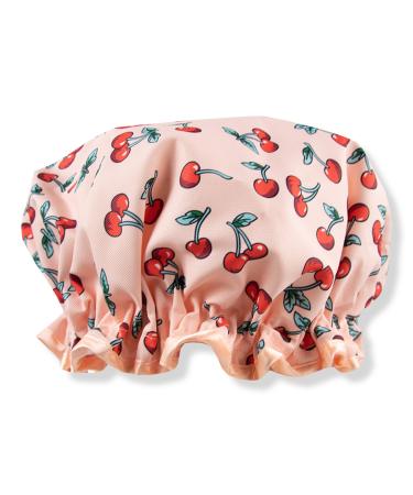 The Vintage Cosmetic Company Cherry Print Shower Cap 1 ct