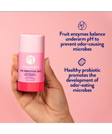 megababe The Smoothie Deo Fruit Enzyme Daily Deodorant 2.6 oz - Transform Your Style with the Best Innovation Today! - Buy Online on GoSupps.com