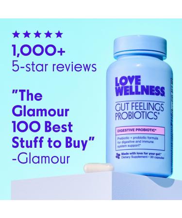 Discover Love Wellness Gut Feelings Probiotics: Digestive Probiotic 30 ct - Elevate Your Style Instantly! - Buy Online on GoSupps.com