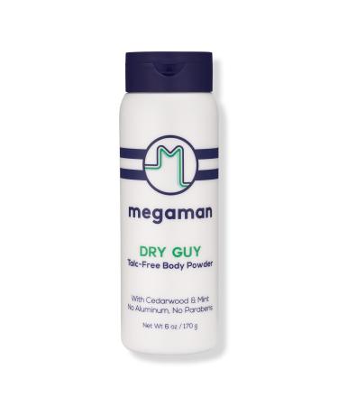 megababe Megaman Dry-Guy Talc-Free Body Powder 6.0 oz