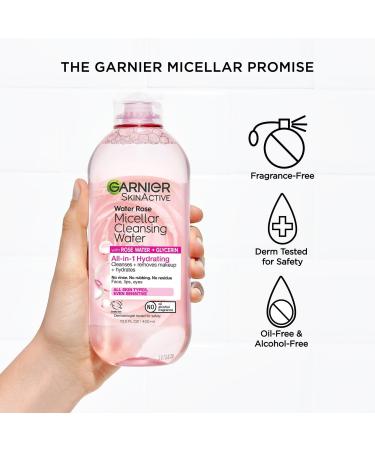 Garnier SkinActive Micellar Cleansing Water with Rose Water 13.5 oz - Discover Premium Quality Shop now! - Buy Online on GoSupps.com