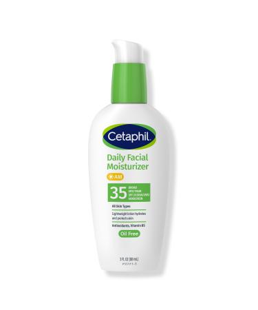 Cetaphil Daily Oil Free Facial Moisturizer SPF 35 3.0 oz