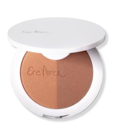Ere Perez Rice Powder Blush & Bronzer Duo Roma (matte terracotta & rusty rose)
