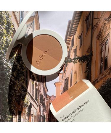 Ere Perez Rice Powder Blush & Bronzer Duo Roma (matte terracotta & rusty rose) - Transform Your Style with the Best Innovation Today! - Buy Online on GoSupps.com