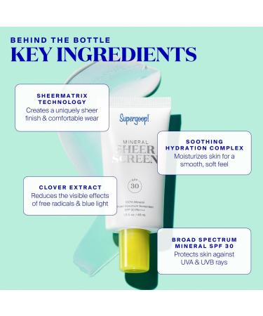Supergoop! Mini Mineral Sheerscreen SPF 30 0.5 oz - Transform Your Style with the Best Innovation Today! - Buy Online on GoSupps.com