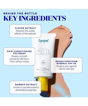Supergoop! Mineral Mattescreen SPF 40 1.5 oz - Discover Premium Quality Shop now! - Buy Online on GoSupps.com