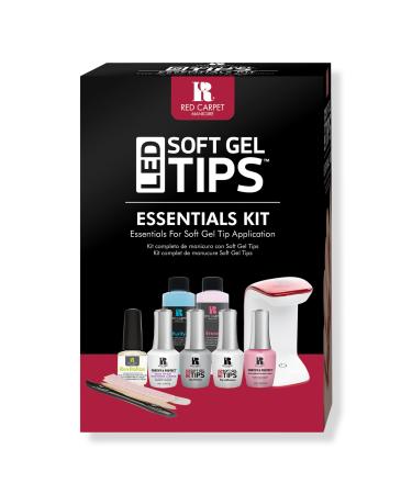 Red Carpet Manicure LED Soft Gel Nail Tips Essential Kit