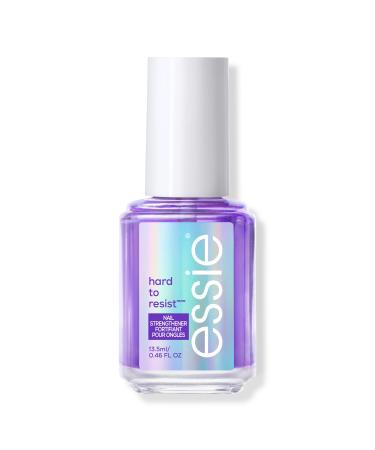 Essie Hard to Resist Nail Strengthener Treatment Clear Violet Tint, Neutralize & Brighten 0.46 oz