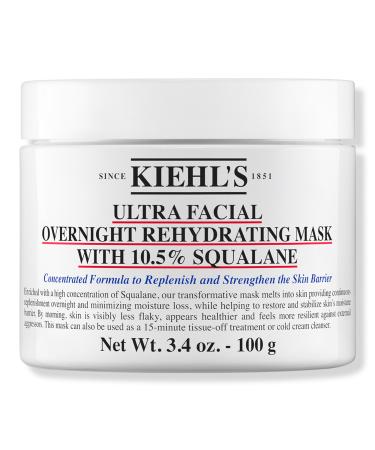 Kiehl's Since 1851 Ultra Facial Overnight Hydrating Mask with 10.5% Squalane 3.4 oz