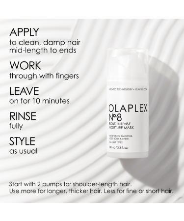 Discover OLAPLEX No. 8 Bond Intense Moisture Damage Repair Hair Mask Treatment 3.3 oz - Elevate Your Style Instantly! - Buy Online on GoSupps.com
