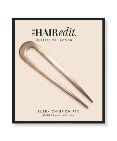 The Hair Edit Sleek Chignon French Hair Pin Gold