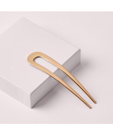 Discover The Hair Edit Sleek Chignon French Hair Pin Gold - Elevate Your Style Instantly! - Buy Online on GoSupps.com