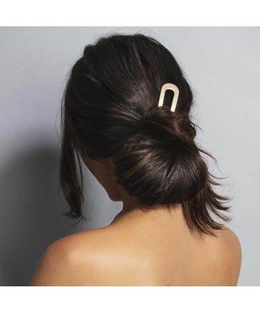 Discover The Hair Edit Sleek Chignon French Hair Pin Gold - Elevate Your Style Instantly! - Buy Online on GoSupps.com
