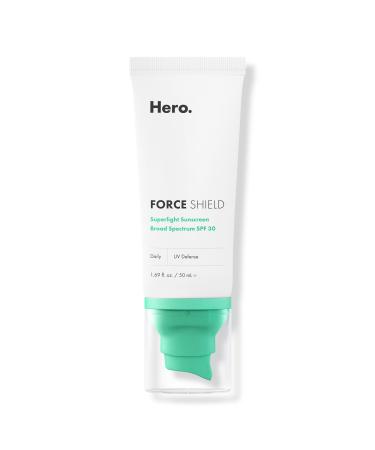 Hero Cosmetics Force Shield Superlight Sunscreen Broad Spectrum SPF 30 1.6 oz