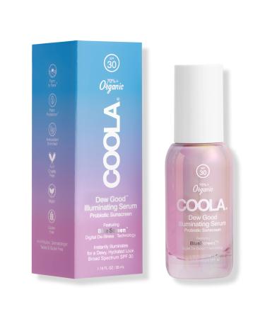 COOLA Dew Good Illuminating Serum Sunscreen with Probiotic Technology SPF 30 1.1 oz