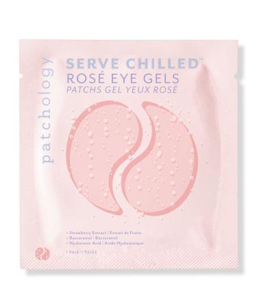 Patchology Travel Size Serve Chilled Rosé Hydrating Eye Gels 1 pair