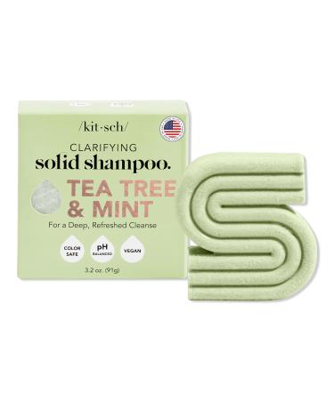 Kitsch Tea Tree & Mint Clarifying Hair Shampoo Bar 1 ct