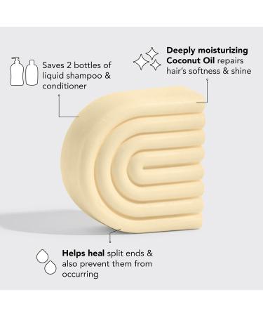 Discover Kitsch Coconut Oil Deep Moisturizing Hair Conditioner Bar 1 ct - Elevate Your Style Instantly! - Buy Online on GoSupps.com