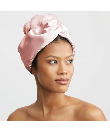 Discover Kitsch Quick Drying Satin Lined Microfiber Hair Towel Blush 1 ct - Elevate Your Style Instantly! - Buy Online on GoSupps.com