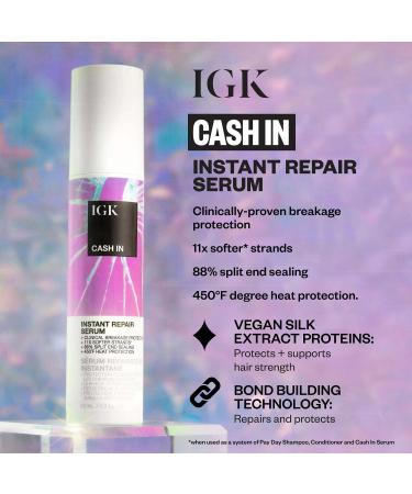 IGK Cash In Instant Repair Serum 1.7 oz - Discover Premium Quality Shop now! - Buy Online on GoSupps.com
