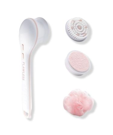 Flawless by Finishing Touch Flawless Cleanse Spa Spinning Body Brush and, Shower Wand