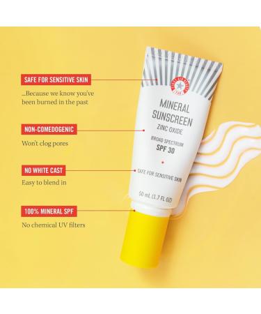 First Aid Beauty Mineral Sunscreen Zinc Oxide Broad Spectrum SPF 30 1.7 oz - Transform Your Style with the Best Innovation Today! - Buy Online on GoSupps.com