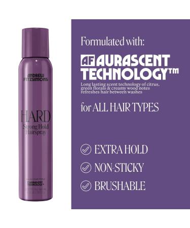 Discover Andrew Fitzsimons Hard Strong Hold Hairspray 5.9 oz - Elevate Your Style Instantly! - Buy Online on GoSupps.com
