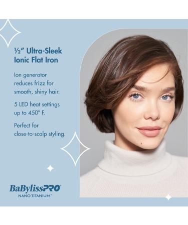 BaBylissPRO Nano Titanium 1/2'' Ultra Thin Ionic Flat Iron - Discover Premium Quality Shop now! - Buy Online on GoSupps.com