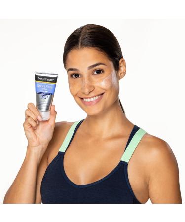 Discover Neutrogena Sport Face Oil-Free Lotion Sunscreen, SPF 70+ 2.5 oz - Elevate Your Style Instantly! - Buy Online on GoSupps.com