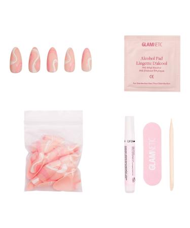 Discover Glamnetic Pink Swirl Press-On Nails - Elevate Your Style Instantly! - Buy Online on GoSupps.com