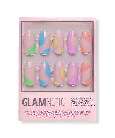 Glamnetic Rainbow Puff Press-On Nails