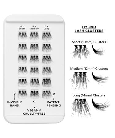 Discover Velour Lashes Velour-Xtension Hybrid Lash Extension Cluster Refills 18 ct - Elevate Your Style Instantly! - Buy Online on GoSupps.com