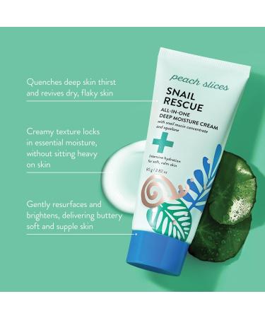 Discover Peach Slices Snail Rescue All-In-One Deep Moisture Cream 2.8 oz - Elevate Your Style Instantly! - Buy Online on GoSupps.com