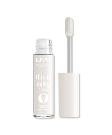 NYX Professional Makeup This is Milky Gloss Milkshakes Vegan Lip Gloss Coquito Shake 0.13 oz