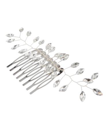 Discover ScÃ¼nci Silver & Rhinestone Hair Comb 1 ct - Elevate Your Style Instantly! - Buy Online on GoSupps.com