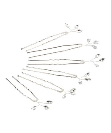 Discover ScÃ¼nci Silver & Rhinestone Hair Pins 6 ct - Elevate Your Style Instantly! - Buy Online on GoSupps.com