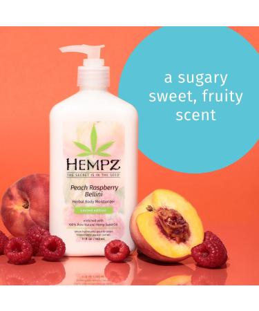 Discover Hempz Limited Edition Peach Raspberry Bellini Herbal Body Moisturizer 17.0 oz - Elevate Your Style Instantly! - Buy Online on GoSupps.com