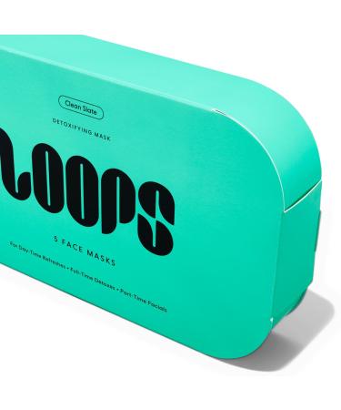 LOOPS Clean Slate Detoxifying Face Mask 5 Piece Set 5 ct - Transform Your Style with the Best Innovation Today! - Buy Online on GoSupps.com