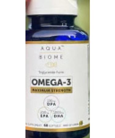 Enzymedica Aqua Biome Fish Oil Maximum Strength Lemon  2000 mg 60 Softgels