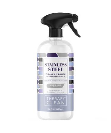 Therapy Clean Stainless Steel Cleaner & Polish with Lavender Essential Oil 16 fl oz (473 ml)