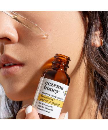 Eczema Honey 15% Vitamin C + Ferulic Acid Serum 1.0 oz - Transform Your Style with the Best Innovation Today! - Buy Online on GoSupps.com