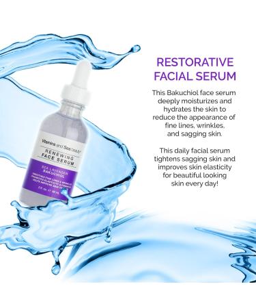 Discover Vitamins and Sea beauty Sea Lavender & Bakuchiol Renewing Face Serum 2.0 oz - Elevate Your Style Instantly! - Buy Online on GoSupps.com