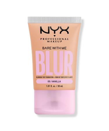 NYX Professional Makeup Bare With Me Blur Tint Soft Matte Foundation 05: Vanilla 1.01 oz