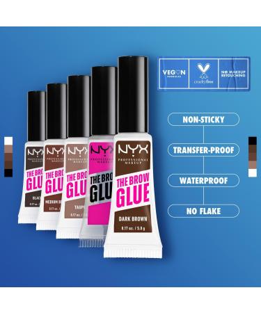 Discover NYX Professional Makeup The Brow Glue Laminating Setting Gel Black 0.17 oz - Elevate Your Style Instantly! - Buy Online on GoSupps.com