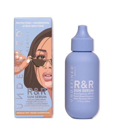 Undefined Beauty R&R Broad Spectrum SPF 50 Sun Serum Medium 1.7 oz