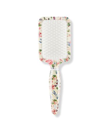The Vintage Cosmetic Company Floral Print Rectangular Paddle Hair Brush