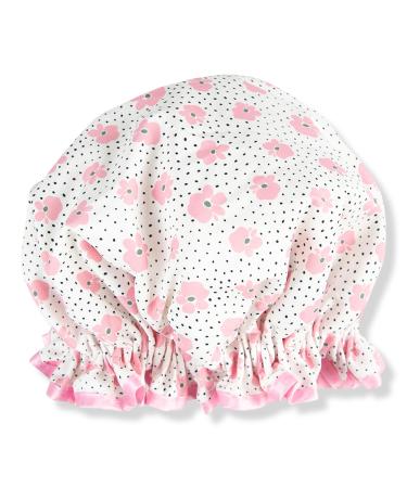 The Vintage Cosmetic Company Floral Print Lined Shower Cap