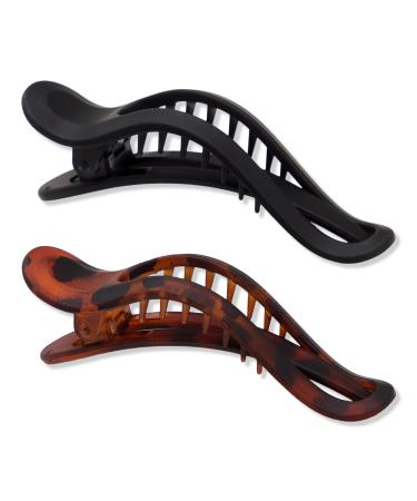 Kitsch Flat Lay Curved Claw Clips 2 ct