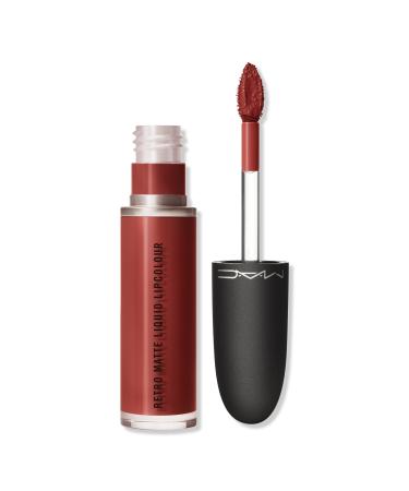 MAC Chili's Crew Retro Matte Liquid Lipstick Chili Addict (very matte warm brick red)